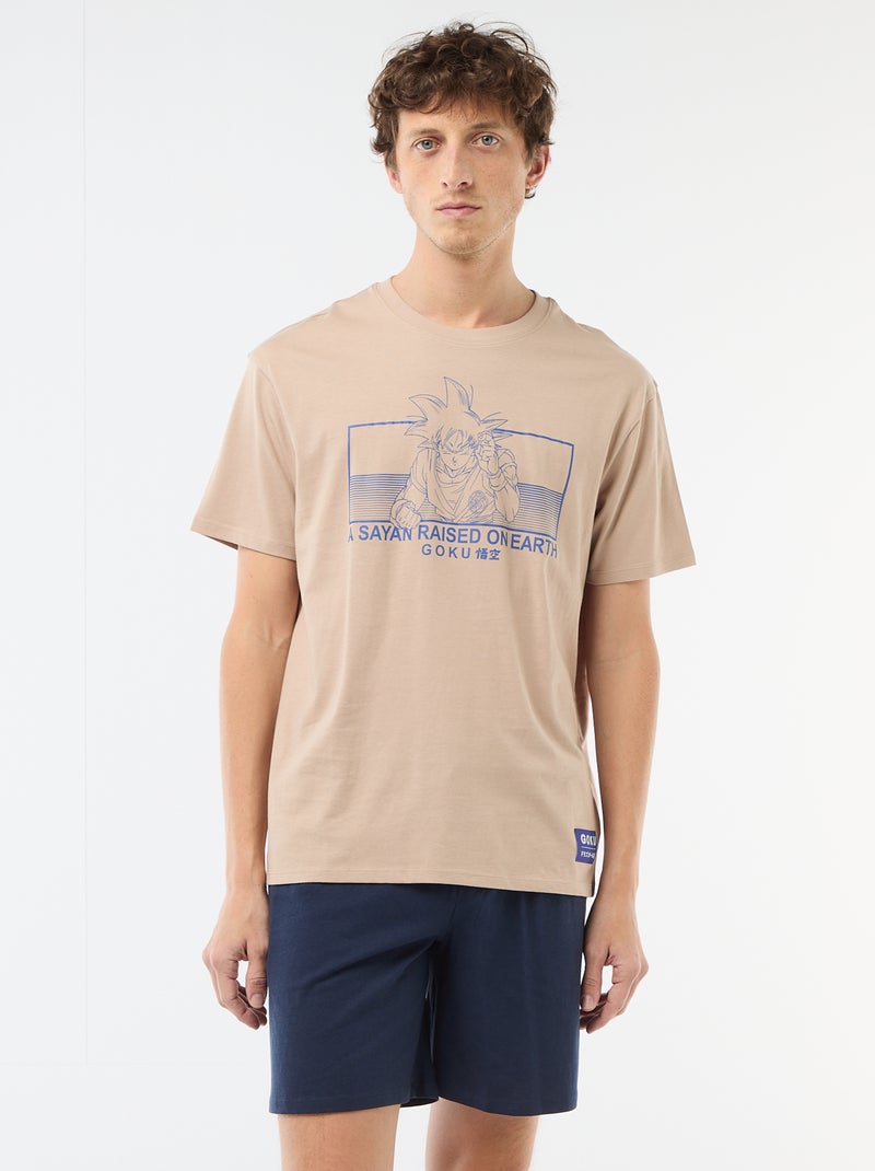 Pyjamaset 'Dragon Ball' T-shirt + short - 2-delig Blauw - Kiabi