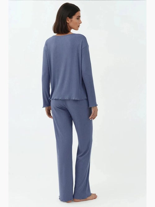 Pyjamaset met hoge taille en lange mouwen hiccup - Kiabi Pyjamaset met hoge taille en lange mouwen hiccup - Kiabi