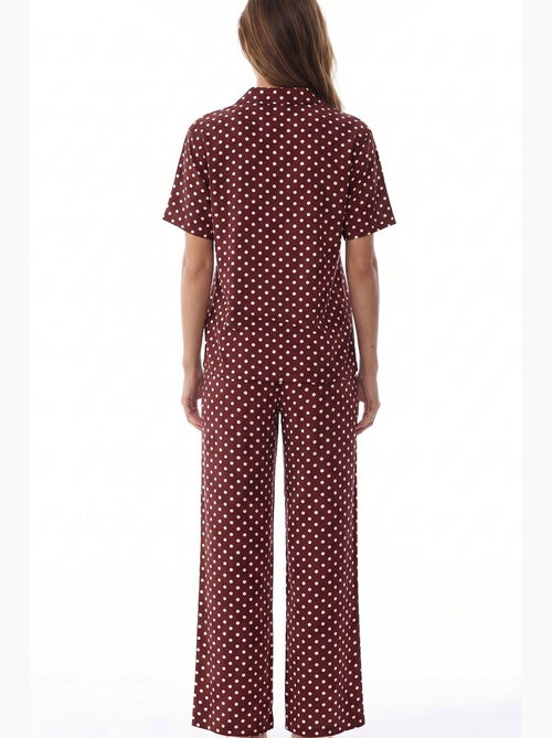 Pyjamaset met overhemd en broek met polkadots penti - Kiabi Pyjamaset met overhemd en broek met polkadots penti - Kiabi
