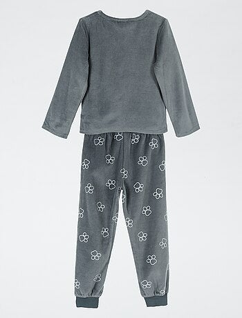 Pyjamaset 'Paw Patrol' met T-shirt met lange mouwen + fluwelen broek - 2-delig