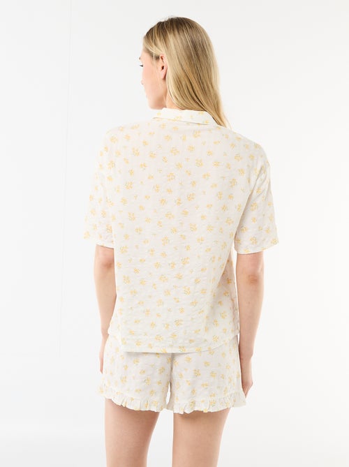 Pyjamaset top + short all-over - Kiabi