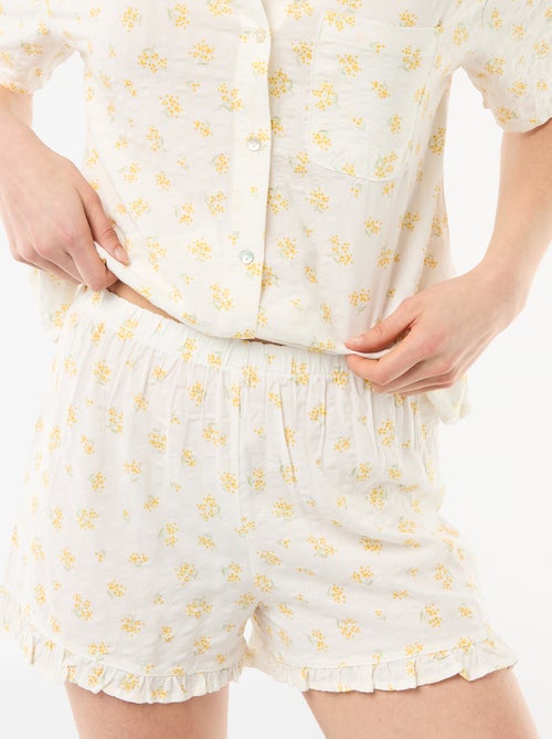 Pyjamaset top + short all-over - Kiabi