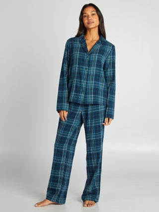 Pyjamasetje - Hemd + broek met ruitjes