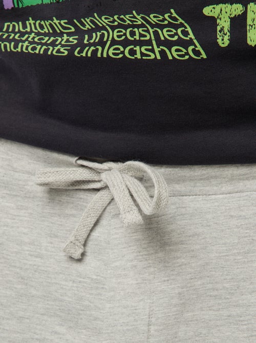 Pyjamasetje - Korte broek + T-shirt met 'Ninja Turtles'-print - Kiabi