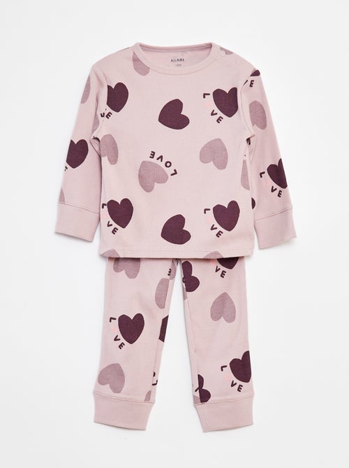 Pyjamasetje - T-shirt + broek - 2-delig - Kiabi