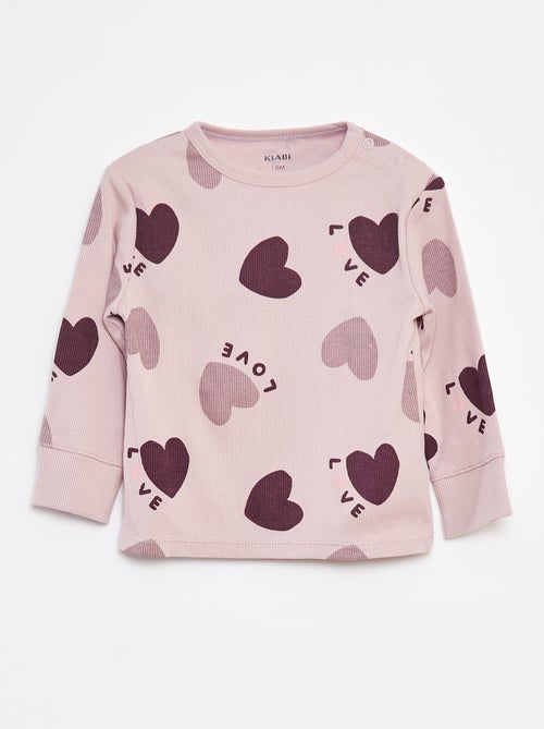 Pyjamasetje - T-shirt + broek - 2-delig - Kiabi