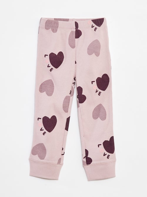 Pyjamasetje - T-shirt + broek - 2-delig - Kiabi