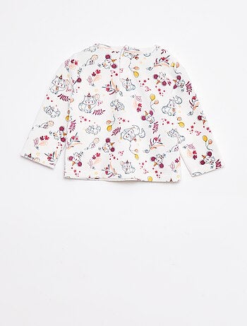 Pyjamasetje - T-shirt + broek van fleece - 2-delig