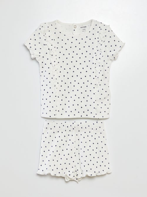 Pyjamasetje - T-shirt + short - 2-delig - Kiabi