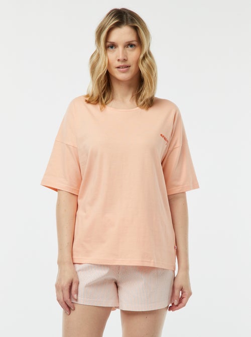 Pyjamasetje - T-shirt + short 'Dodo' - Kiabi