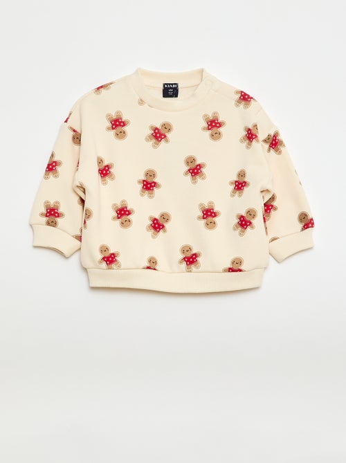 Pyjamasetje met kerstprint - Kiabi