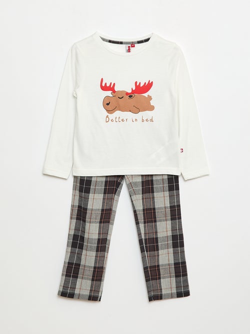 Pyjamasetje met T-shirt + broek - 2-delig - Kiabi