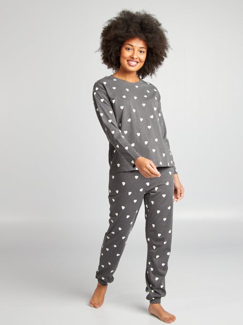 Pyjamasetje: T-shirt + broek met print - Kiabi