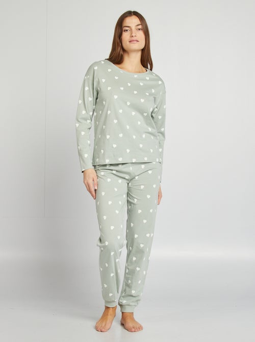 Pyjamasetje: T-shirt + broek met print - Kiabi