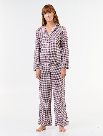 Pyjamashirt + broek met motief - 2-delig