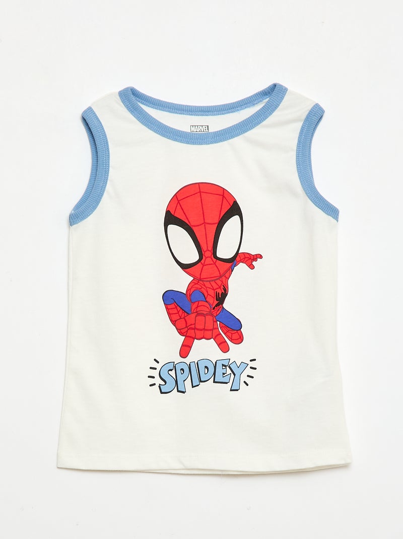 Pyjamashort 'Marvel' 'Spider-Man' - 2-delig Wit - Kiabi