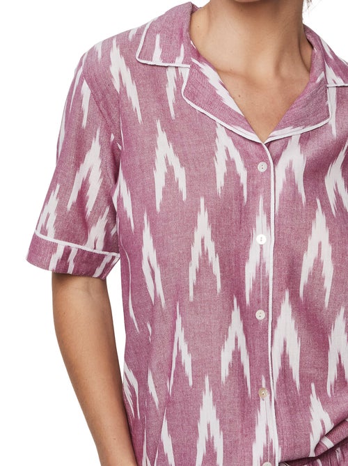 Pyjamashort met slipe mouwen homewear p101 - Kiabi Pyjamashort met slipe mouwen homewear p101 - Kiabi