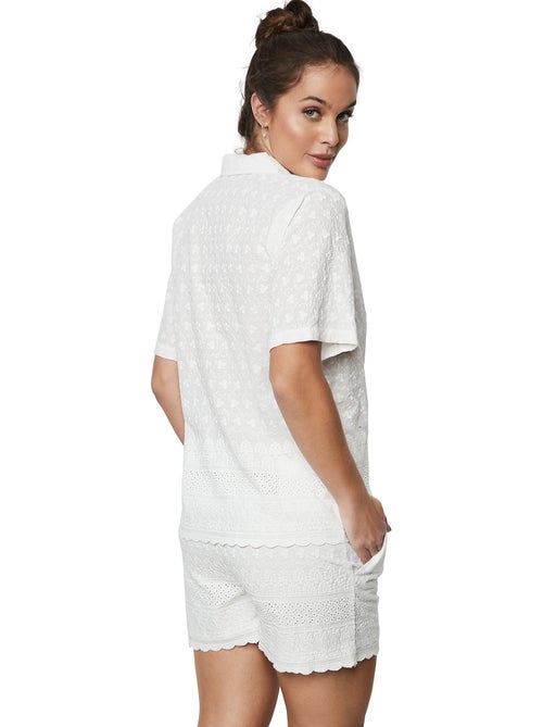 Pyjamashort met slipe mouwen homewear p102 - Kiabi