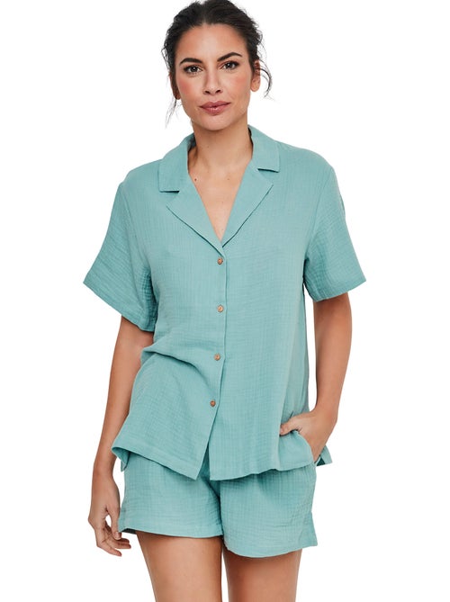 Pyjamashort met slipe mouwen HOMEWEAR P119 - Kiabi