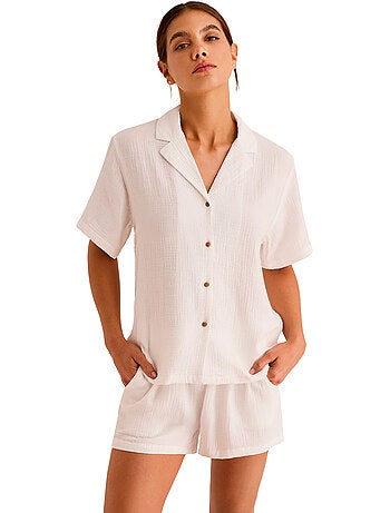 Pyjamashort met slipe mouwen HOMEWEAR P119