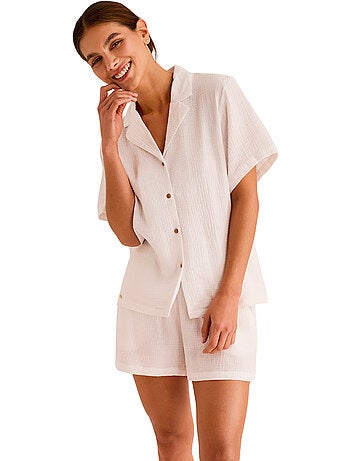 Pyjamashort met slipe mouwen HOMEWEAR P119
