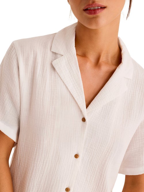 Pyjamashort met slipe mouwen HOMEWEAR P119 - Kiabi Pyjamashort met slipe mouwen HOMEWEAR P119 - Kiabi