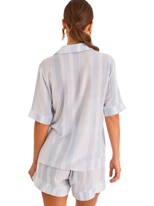 Pyjamashort met slipe mouwen HOMEWEAR P120 - Kiabi Pyjamashort met slipe mouwen HOMEWEAR P120 - Kiabi
