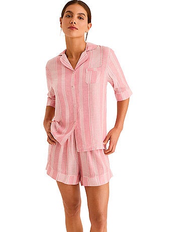 Pyjamashort met slipe mouwen HOMEWEAR P120