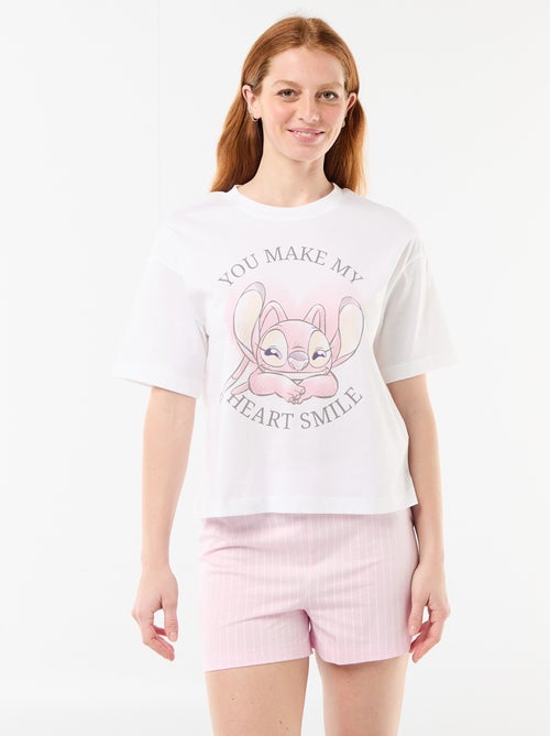 Pyjamashort met 'Stitch'-print - 2-delig - Kiabi