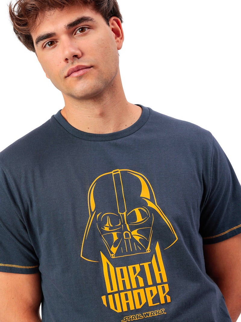 Pyjamashort t-shirt darth vader star wars Blauw - Kiabi