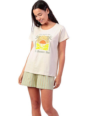 Pyjamashort t-shirt its summer time