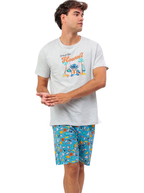 Pyjamashort t-shirt stitch beach disney - Kiabi