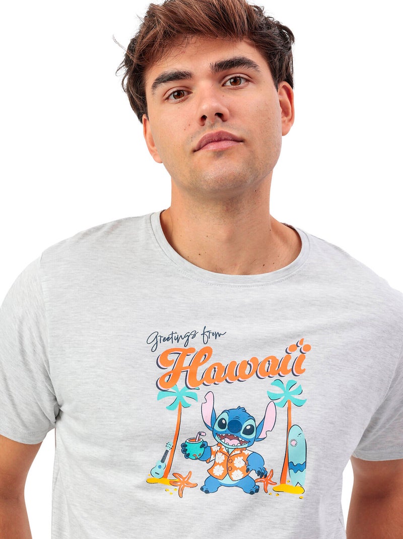 Pyjamashort t-shirt stitch beach disney Grijs - Kiabi