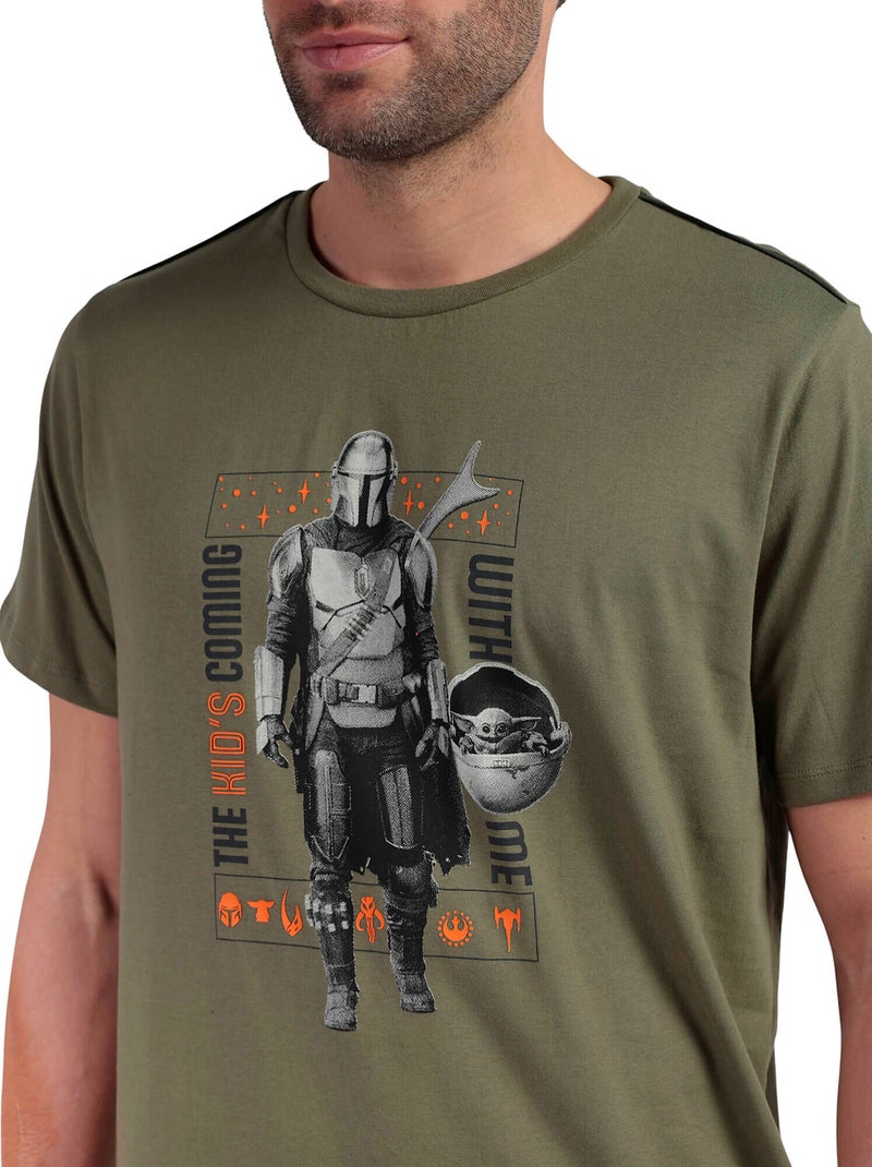 Pyjamashort t-shirt the kid star wars Kaki - Kiabi