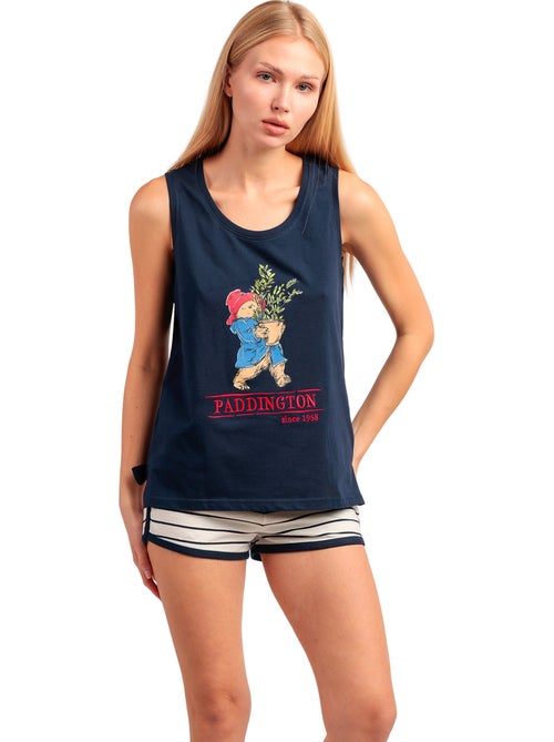 Pyjamashort tanktop navy rayas paddington disney - Kiabi Pyjamashort tanktop navy rayas paddington disney - Kiabi