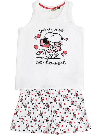 Pyjamashort tanktop peanuts in my heart