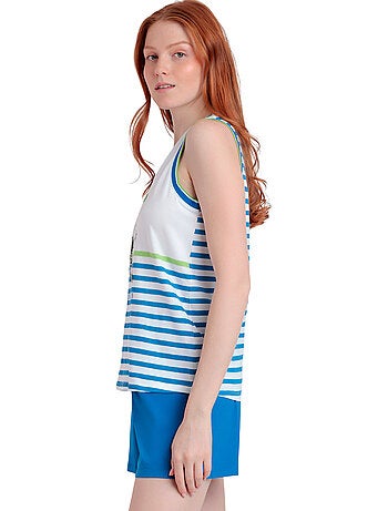 Pyjamashort tanktop peanuts tennis club