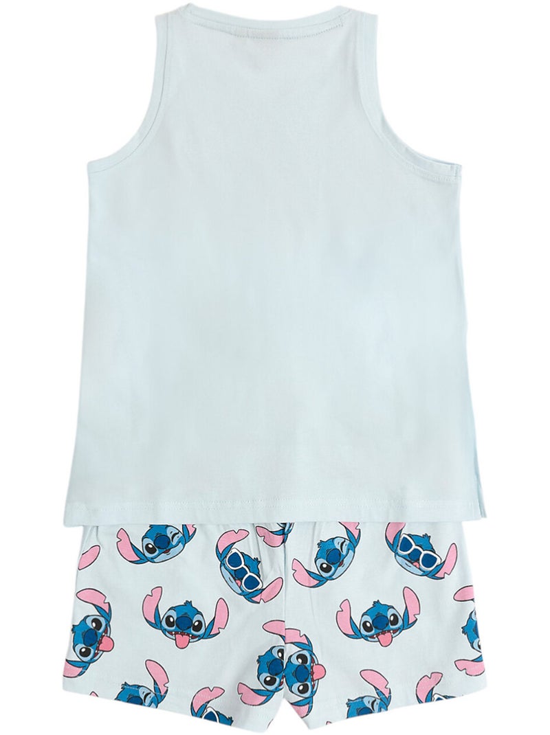 Pyjamashort tanktop stitches disney Blauw - Kiabi