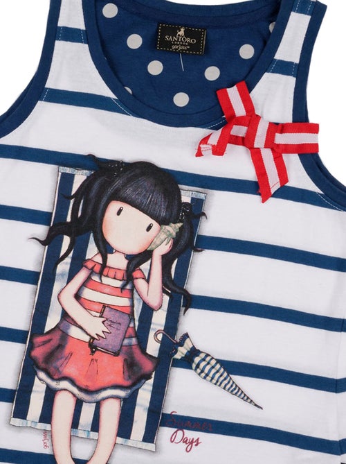Pyjamashort tanktop summer days santoro navy - Kiabi Pyjamashort tanktop summer days santoro navy - Kiabi