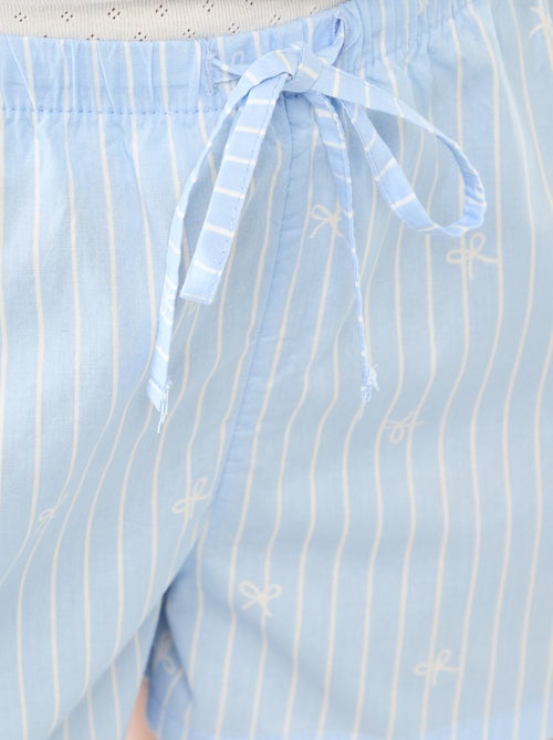 Pyjamashort van popeline - Kiabi