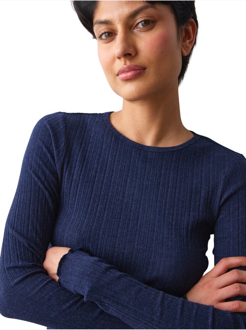 Pyjamatop met lange mouwen versatile rib - Kiabi Pyjamatop met lange mouwen versatile rib - Kiabi