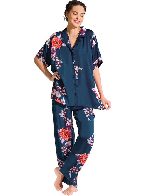 Pyjamatop met slipe mouwen amaryllis - Kiabi