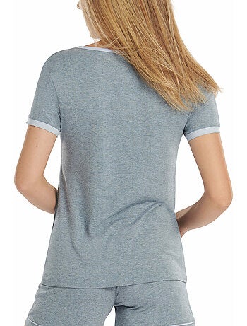 Pyjamatop met slipe mouwen laura