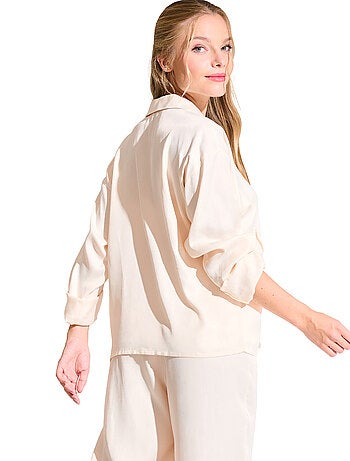 Pyjamatop shirt met lange mouwen paris