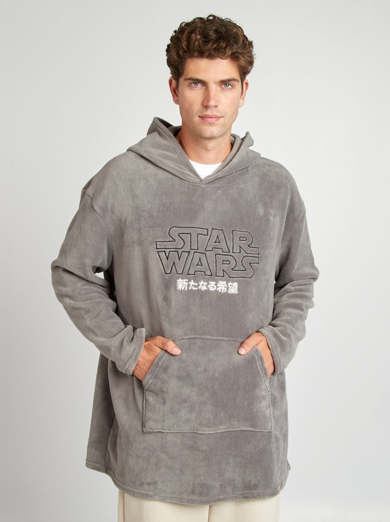 Pyjamatop van fleece met Star Wars-print | sweatermodel GRIJS - Kiabi