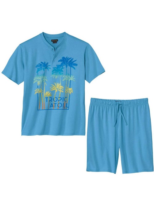 Pyjashort col tunisien tropique atoll - atlas for men - Kiabi Pyjashort col tunisien tropique atoll - atlas for men - Kiabi