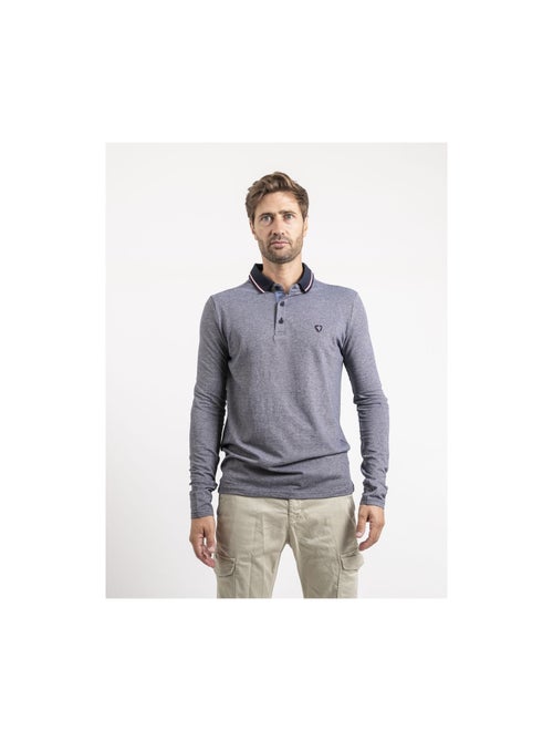Python poloshirt met lange mouwen van puur katoen - Kiabi