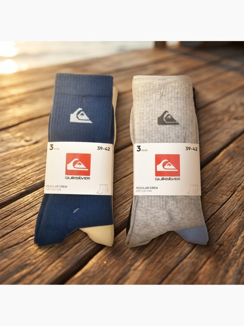 Quiksilver Heren Sokken Set - 6 Paar Regular Crew - Kiabi