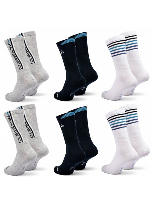 Quiksilver Heren Sokken Set - 6 Paar Regular Crew - Kiabi