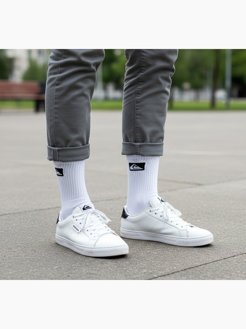 Quiksilver Heren Sokken Set van 6 Crew Sport Cushioned Wit - Kiabi